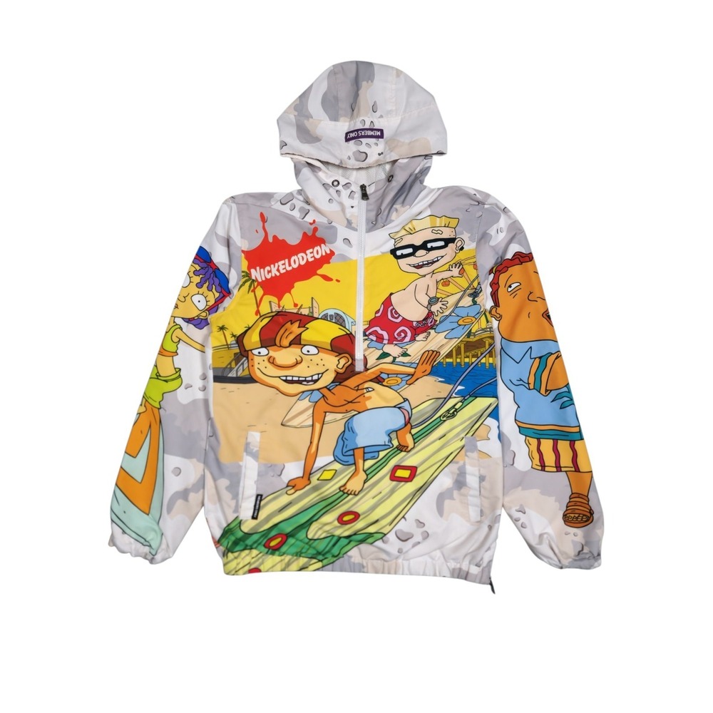 Members Only X Nickelodeon Rocket Power Wind Breaker Zip Up Size S See Pictures